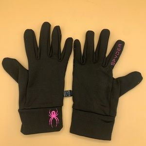 NWOT  Spyder Women’s All Weather Original Gloves Black Size S/M or L/XL